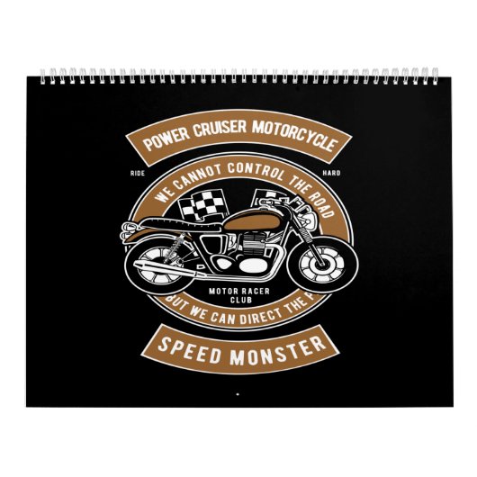 Calendrier monstre de vitesse motocyclette de croiseur de pui (Protection)