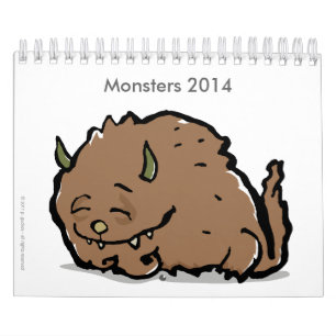 Calendrier monstres 2014 (personnalisables)