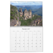 Calendrier montagnes bleues 2026 (Jan 2027)