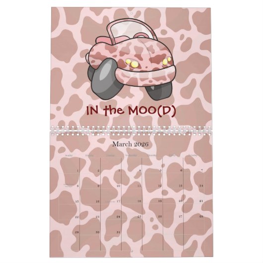 Calendrier Moo Car (Mar 2026)