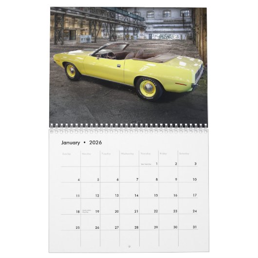 Calendrier Mopar Calendar1 (Jan 2026)