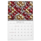 Calendrier Mosaïque 3D Abstraite Luxe 2027 (Feb 2027)