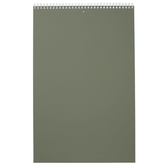 Calendrier Moss Green Modern Minimal Wall - Person (Protection)