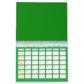 Calendrier motif à fleurs roses (Mar 2027)