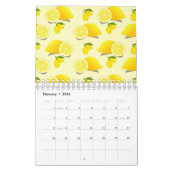 Calendrier Motif citron jaune (Feb 2026)