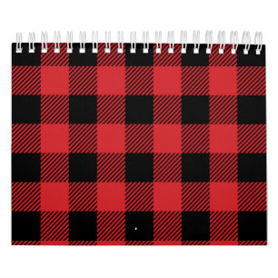Calendrier Motif classique de plaid de contrôle de Buffalo d