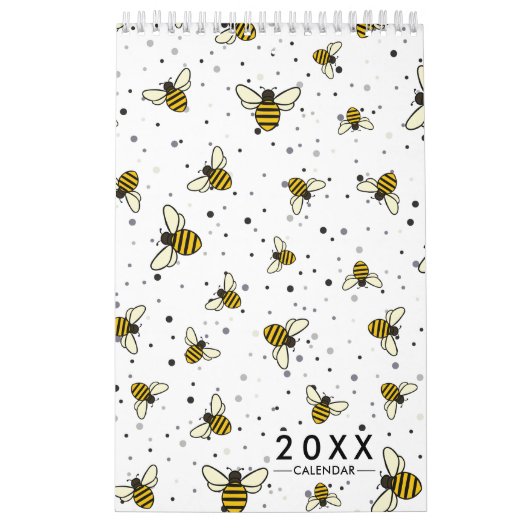 Calendrier motif d'abeille 2026 (Protection)