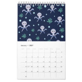 Calendrier Motif de métaball bleu (Jan 2027)