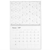 Calendrier Motif décoratif blanc et gris (Feb 2027)