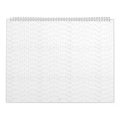 Calendrier Motif décoratif blanc et gris (Protection)