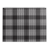 Calendrier Motif en V extensible gris clair sur un b blanc (Protection)