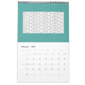 Calendrier Motif Ethno Abstrait - Folklore Art 2 (Feb 2027)