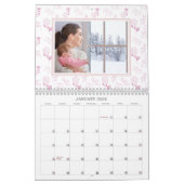 Calendrier Motif floral Mois sur mesure Pastel (Jan 2026)