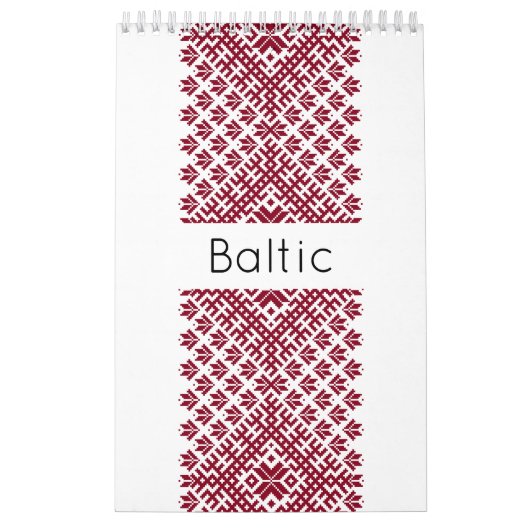Calendrier Motif folklorique de Lettonie balte (Protection)