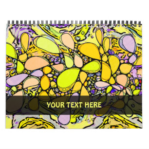 Calendrier Motif Peint À La Main Et Numériquement Art 13