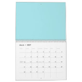 Calendrier Motif tropical d'été dessiné à la main (Mar 2027)