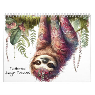 Calendrier Motifs de la nature - Animaux de la Jungle