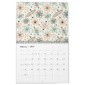 Calendrier Motifs Modernes du Milieu du Siècle #1 Art Origina (Feb 2027)