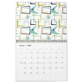 Calendrier Motifs Modernes du Milieu du Siècle #1 Art Origina (Mar 2027)
