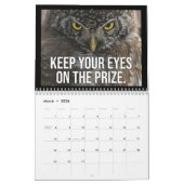 Calendrier Motivation animale - Gym Hustle Inspirational (Mar 2026)