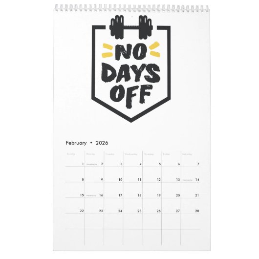 Calendrier Motivation sportive (Feb 2026)