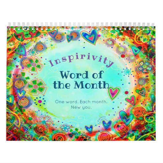 Calendrier Motivationnel joyeux amusant Inspiribilité UN MOT (Protection)