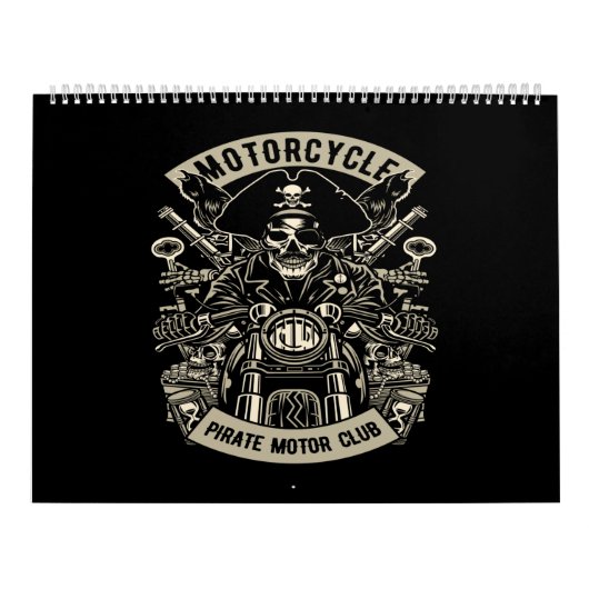 Calendrier moto pirate moto club (Protection)