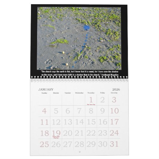 Calendrier Mots d'Anti-Religion de la sagesse (Jan 2026)