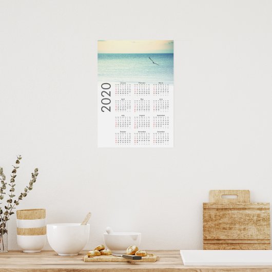 Calendrier Mouette 2020 Affiche (Cuisine)