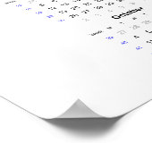 Calendrier Mouette 2021 Poster - Lundi en premier (Coin)