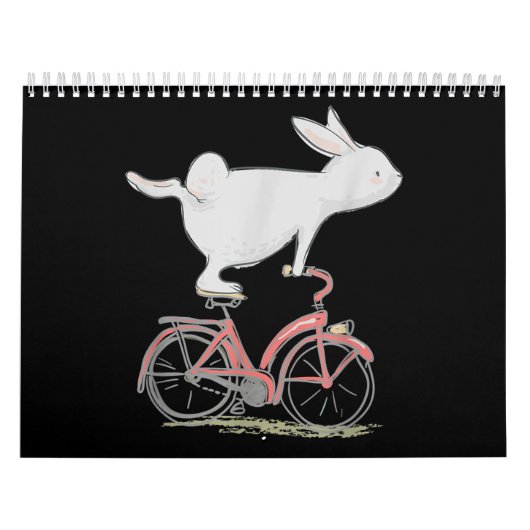 Calendrier Moulin De Lapin Sur Vélo À Vélo (Protection)
