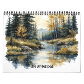 Calendrier Mountain Lakes and Streams Watercolors (Protection)