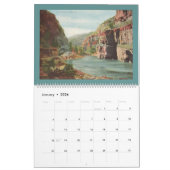 Calendrier Mountain View rocheux sur le chemin de fer grand (Jan 2026)