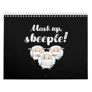 Calendrier Mouton dans le masque   Cadeaux parfaits Amoureux 