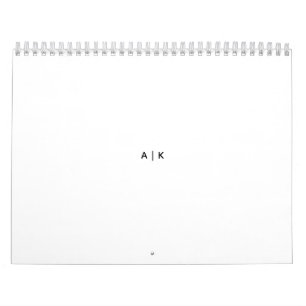 Calendrier Moyen de Deux Pages, Blanc
