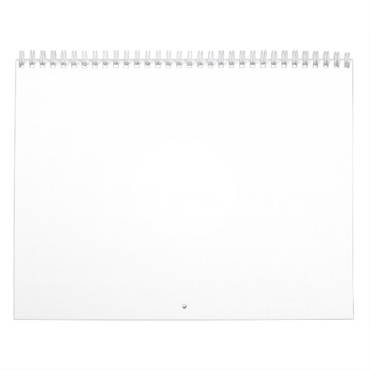 Calendrier Moyen de Deux Pages, Blanc (Protection)