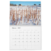 Calendrier moyen de deux pages, calendrier blanc (Feb 2027)