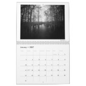 Calendrier moyen de deux pages, Calendrier blanc (Jan 2027)