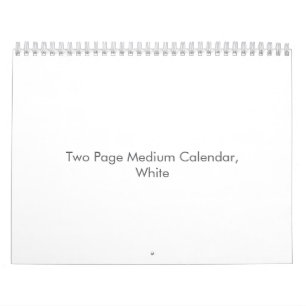 Calendrier moyen sur deux pages, Blanc