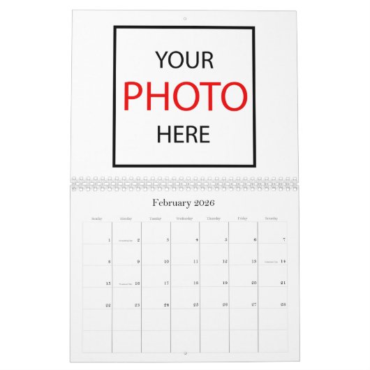 Calendrier Multi Photo 2026 / Créez votre propre p (Feb 2026)