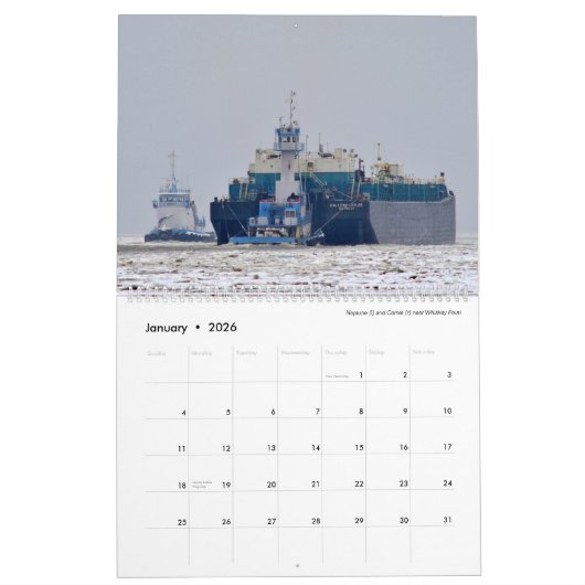 Calendrier Multi Tugs 2025 (Jan 2026)