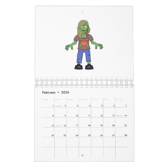 Calendrier Mum Zombie (Feb 2026)