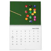 Calendrier Mur Billard (Mar 2026)