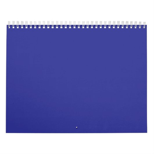 Calendrier mur bleu avec horloge (Protection)