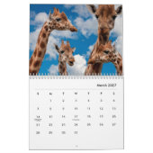 Calendrier mur Giraffes (Mar 2027)