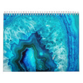 Calendrier Mur moderne bleu turquoise élégant (Protection)