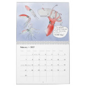 Calendrier Mur (off the-) : Caricatures sur la faune (Feb 2027)