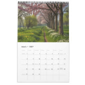 Calendrier Mur Pittoresque 2025 (Mar 2027)