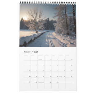 Calendrier Mur Pittoresque 2025
