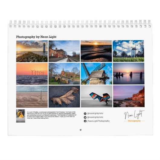 Calendrier mur Wirral 2023 (Dos)